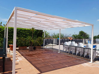 gazebo in acciaio / ferro piano 500x800